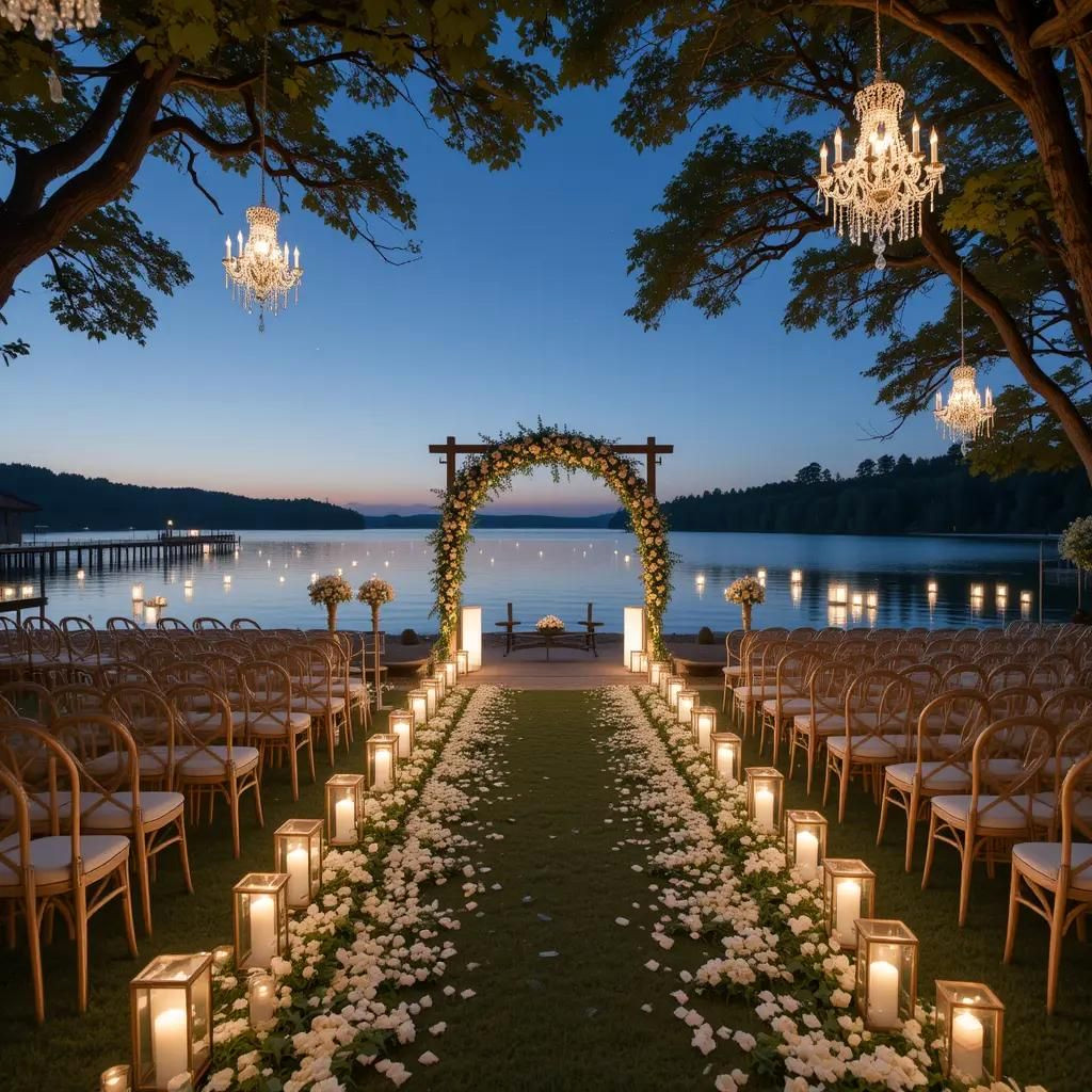 Celebrate Under the Stars: Lakeside Wedding Magic