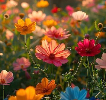 Sunny Blooms Unite: Vibrant Floral Oasis