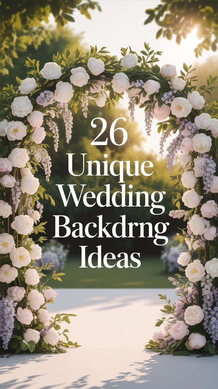 30+ Unforgettable Wedding Backdrops to Wow Your Guests