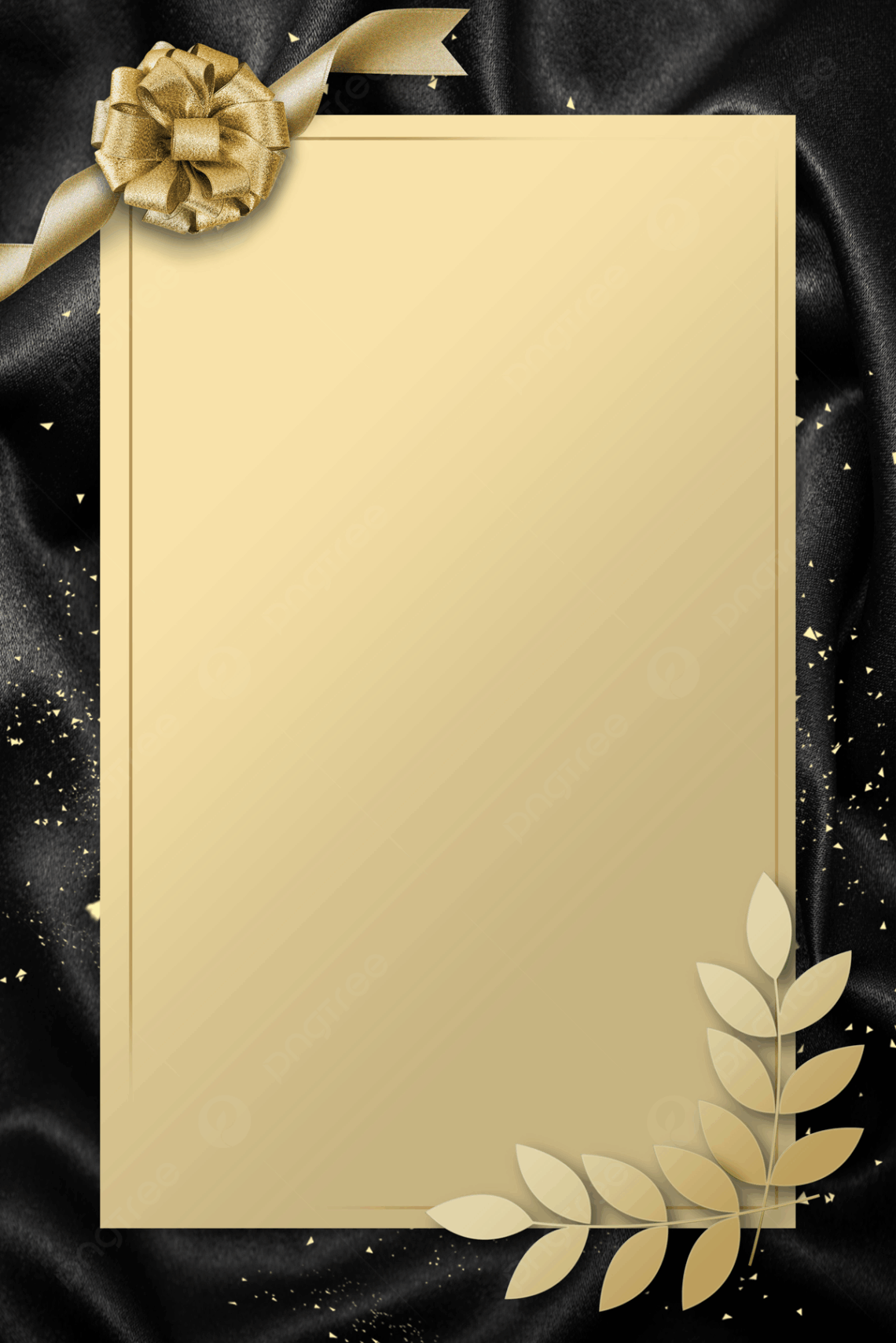 Free Simple Gold Wedding Invitation Background Wallpaper