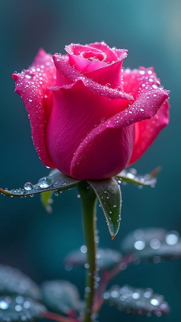 Blooming Beauty: Vibrant Rose in Full Bloom