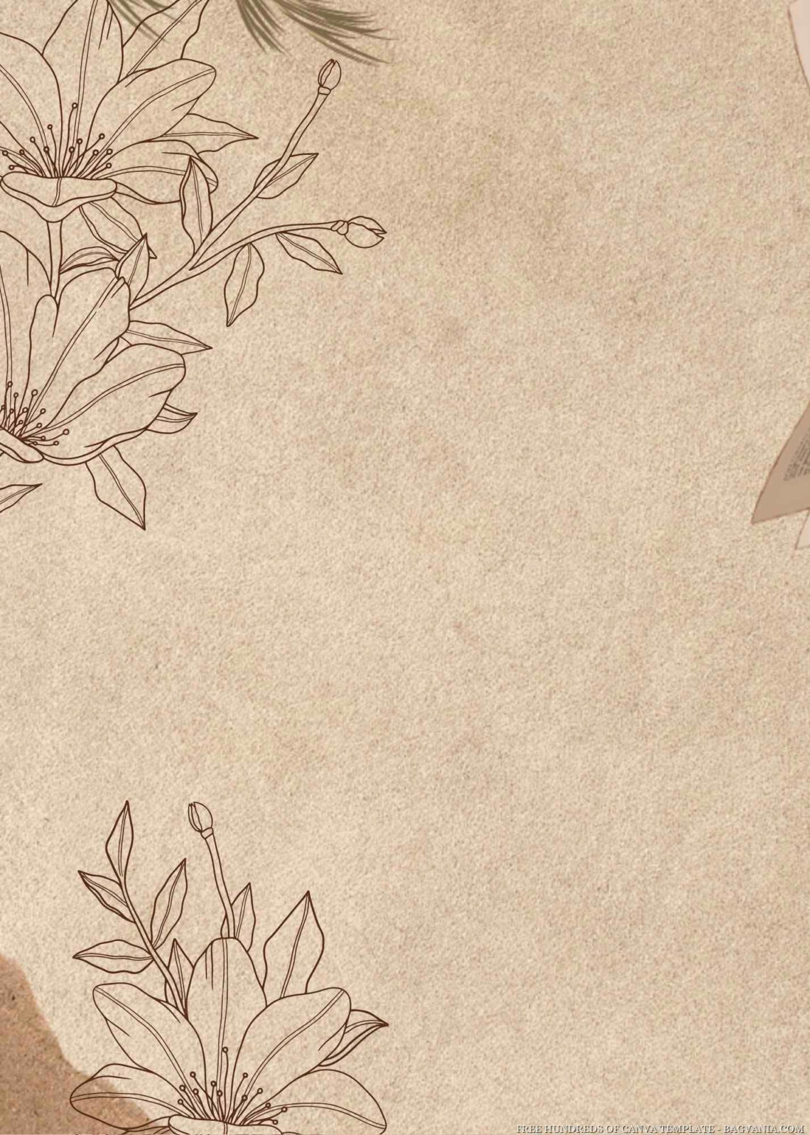 Elegant Vintage Wedding Invites: 14+ Hand-Drawn Floral Canva Templates