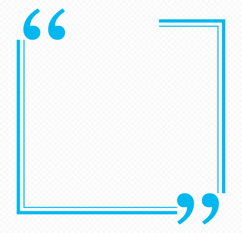 Add Elegant Flair to Your Designs with Blue Quote Frames