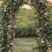 Elegant Woodland Floral Arch Backdrop