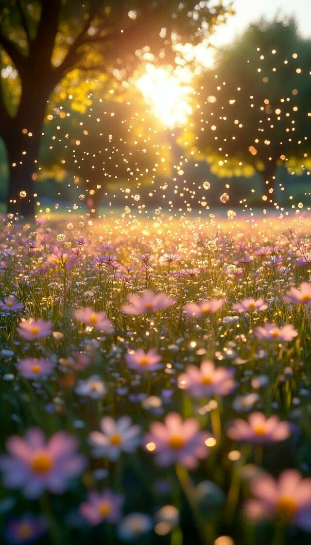 Golden Fields Sparkle with Light