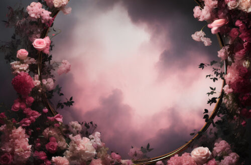 Elegant Floral Backdrop Set