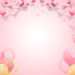 Pink Gradient Birthday Party Background