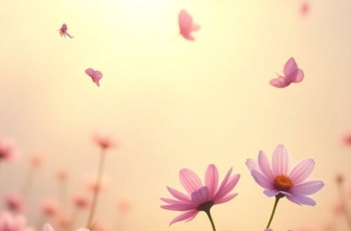 Golden Hour Blooms: Soothing Spring Wallpapers to Calm Your Space