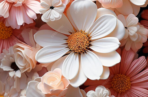 Elegante Flor Flotante Teléfono Fondo Pantalla