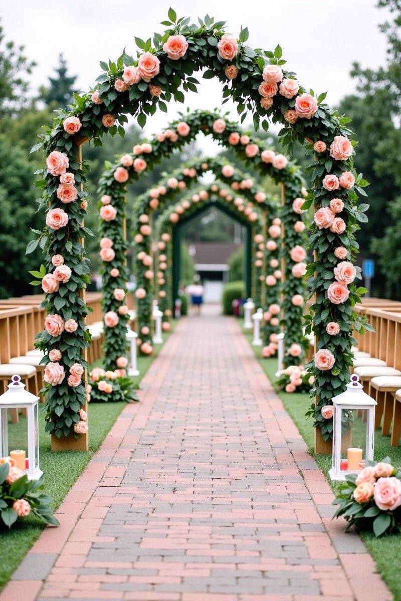 Romantic Wedding Aisle Goals on a Budget