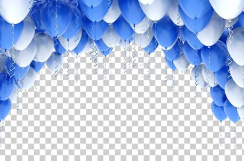 Birthday Balloon Magic in Vibrant Blue Birthday Balloon Magic in Vibrant Blue