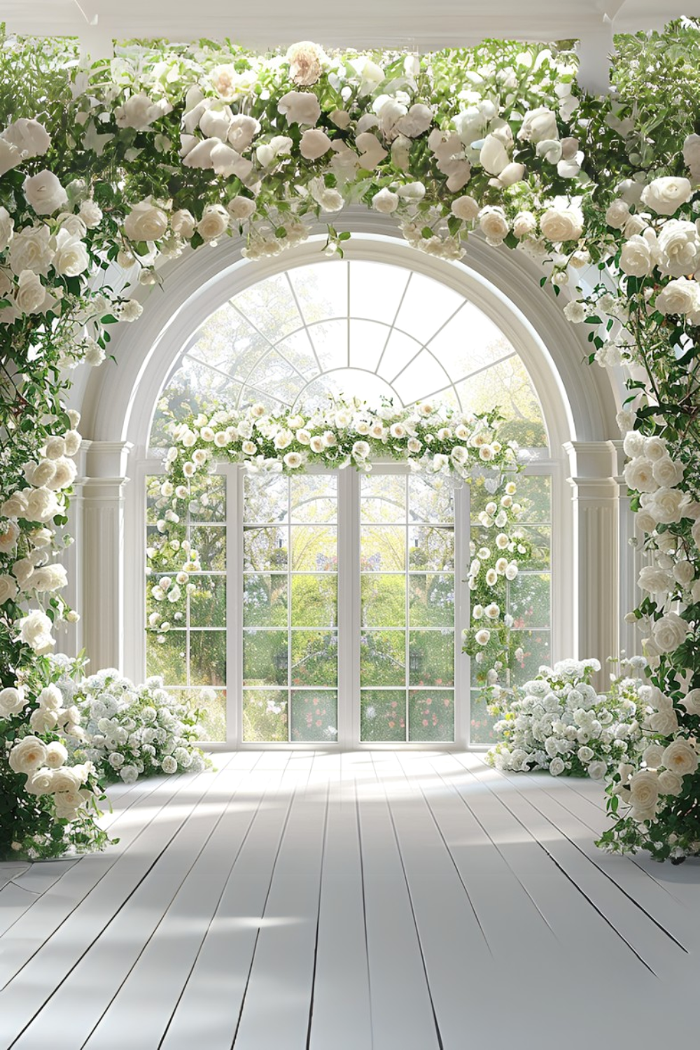 10 Dreamy White Room Backdrops for Your Wedding Photos