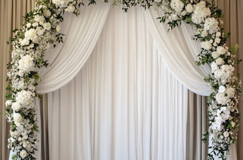 Elegant 6.6ft Backdrop for Weddings & Events Elegant 6.6ft Backdrop for Weddings & Events