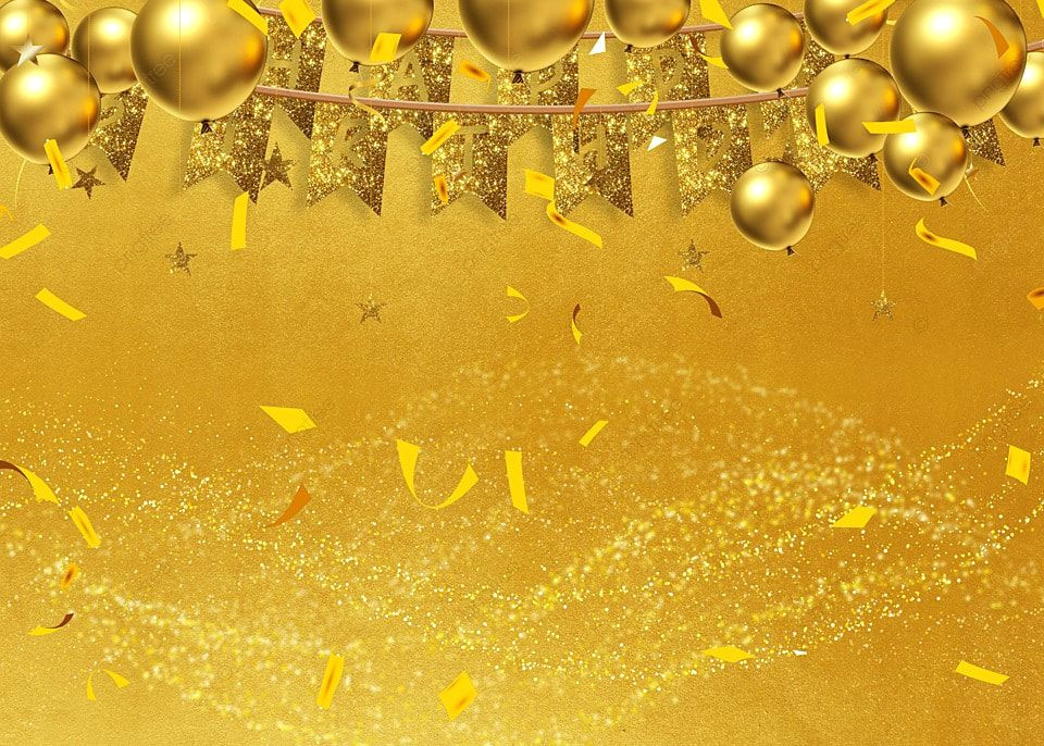 Download Free Golden Birthday Backgrounds for a Luxe Celebration