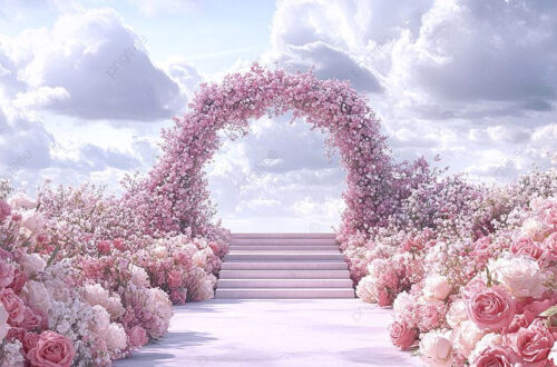 Romantic Floral Arch: Seize the Dream Wedding Backdrop
