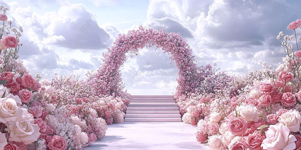Romantic Floral Arch: Seize the Dream Wedding Backdrop