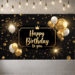 Create a Crowned Birthday Celebration with this Glitzy Gold Balloon Banner