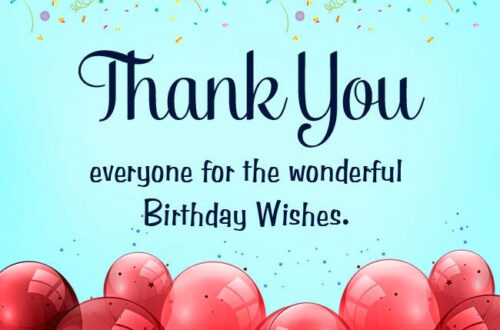 Birthday Wish Thank You Messages