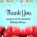 Birthday Wish Thank You Messages
