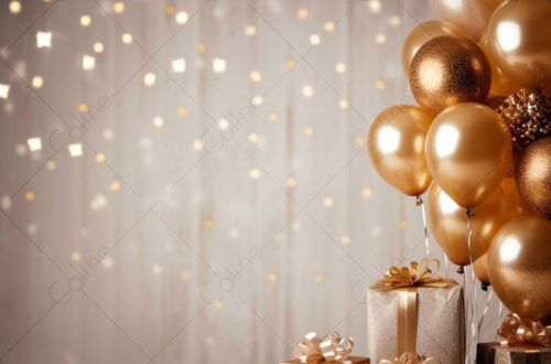 Birthday Gold Background Digital Print Download Birthday Gold Background Digital Print Download