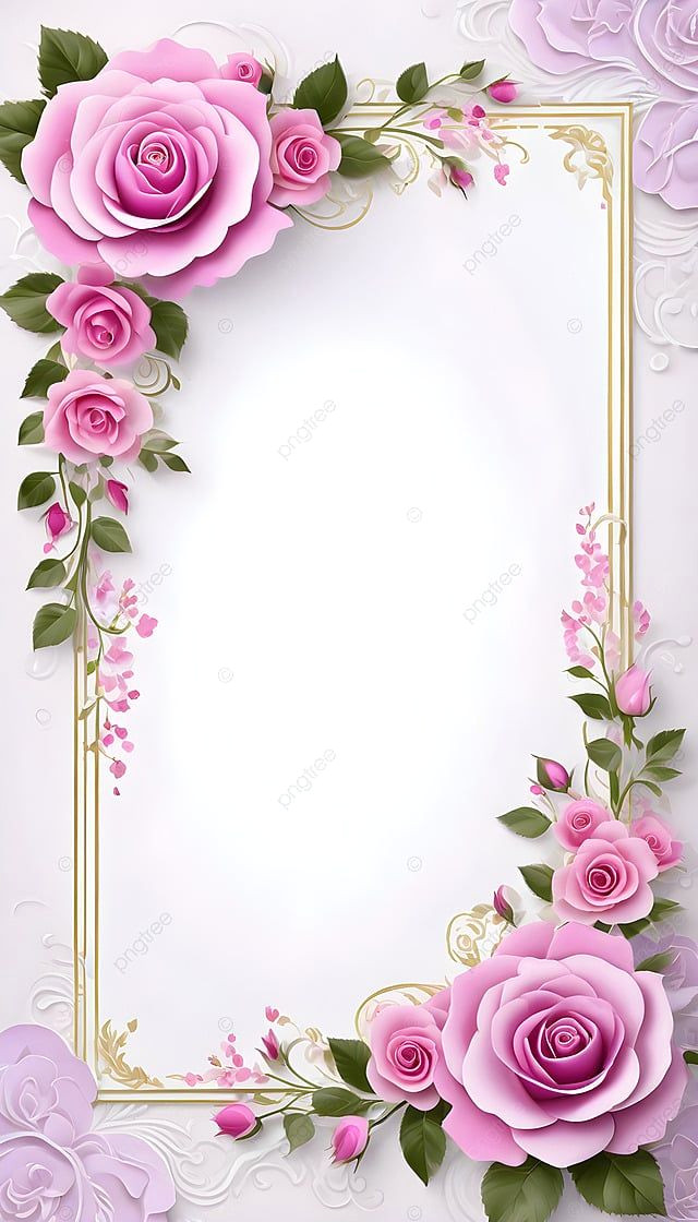 Free Rose Wedding Invitation Template for Instant Download