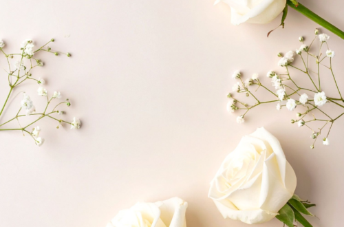 Whimsical White Rose Wedding Centerpiece