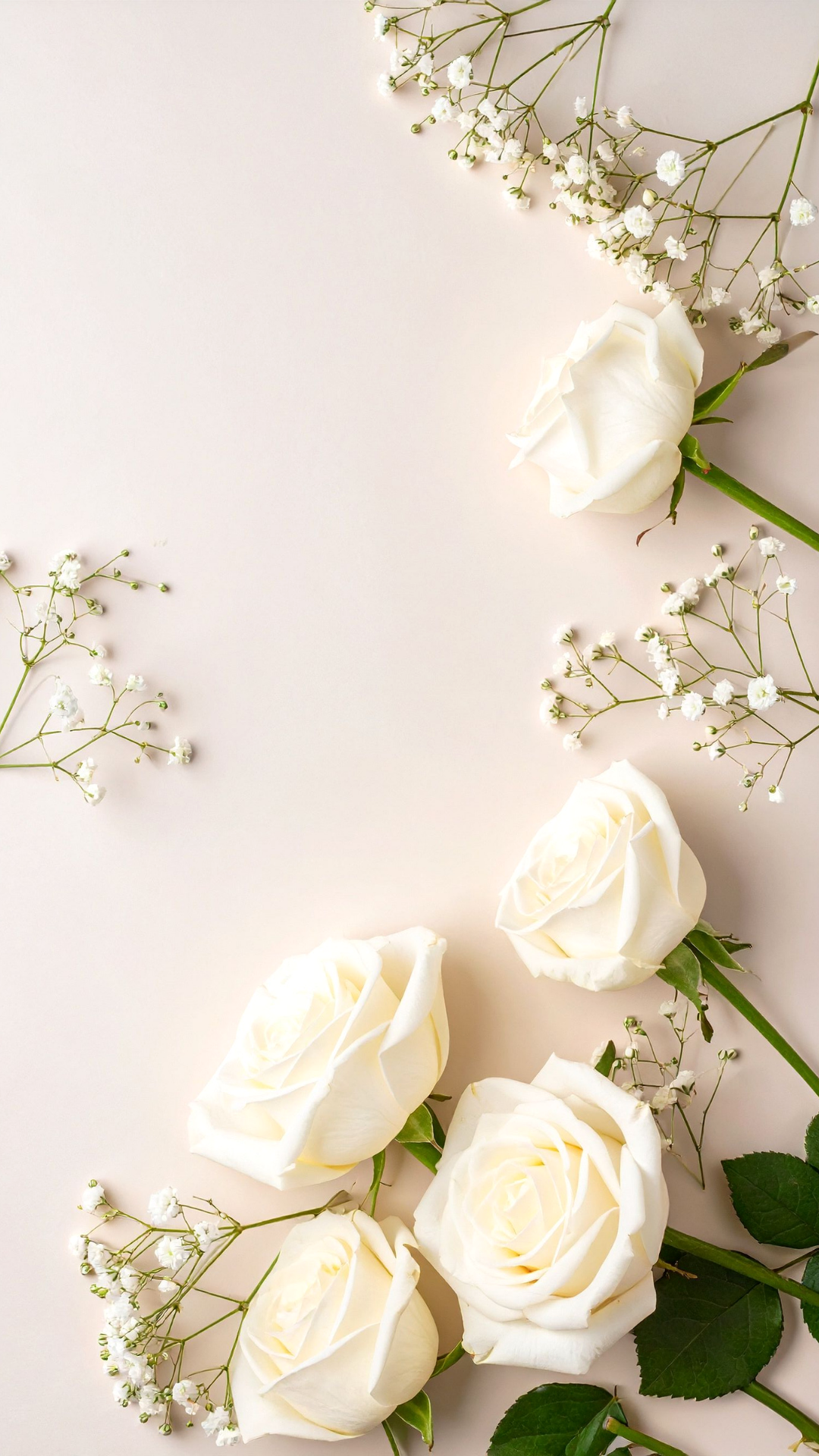 Whimsical White Rose Wedding Centerpiece