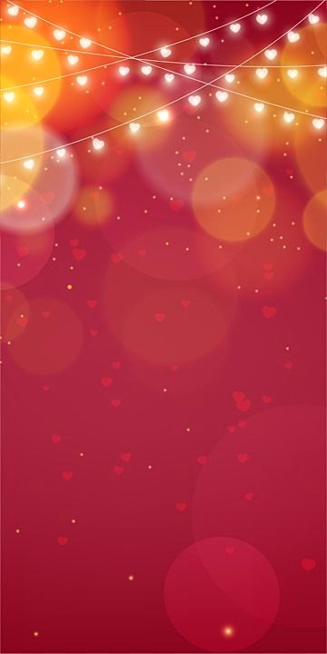 Romantic Hanging Hearts Wallpaper: Free Download