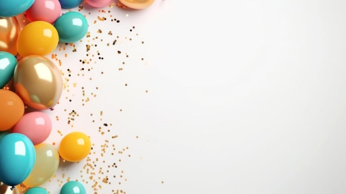 FREE Happy Birthday Background with POPPING Balloons