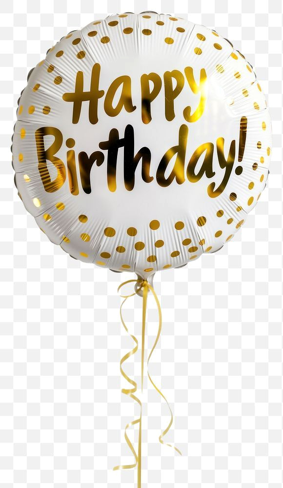 Gold Balloons Birthday Party PNG Pack [Free Download]