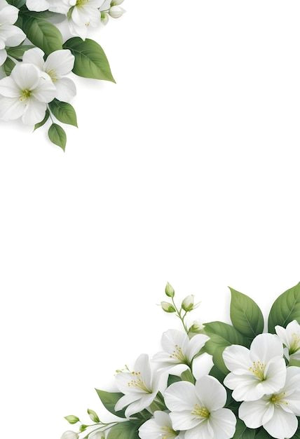 Blooming Beauty on Pure White.