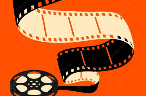 Vintage Filmstrip Poster Background