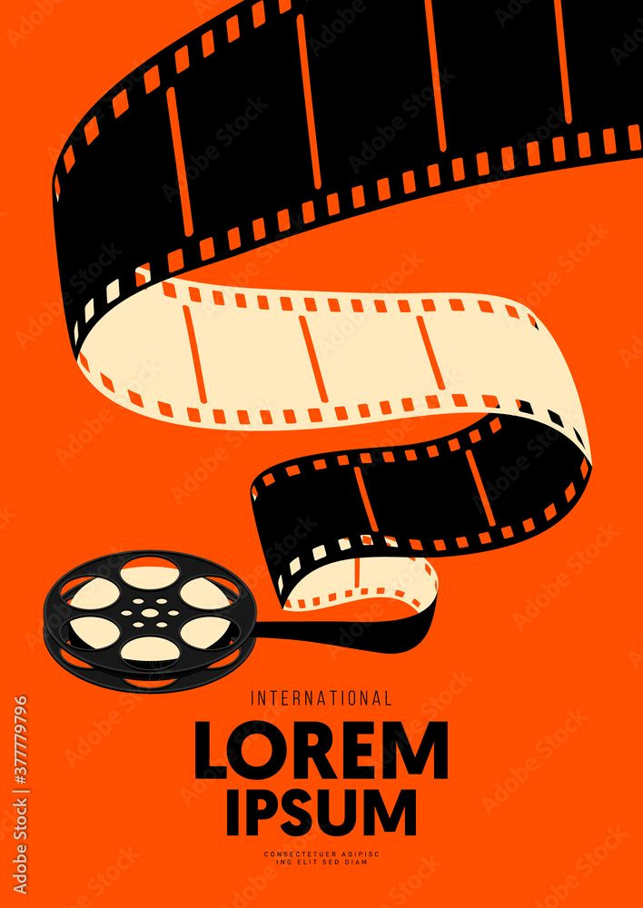 Vintage Filmstrip Poster Background