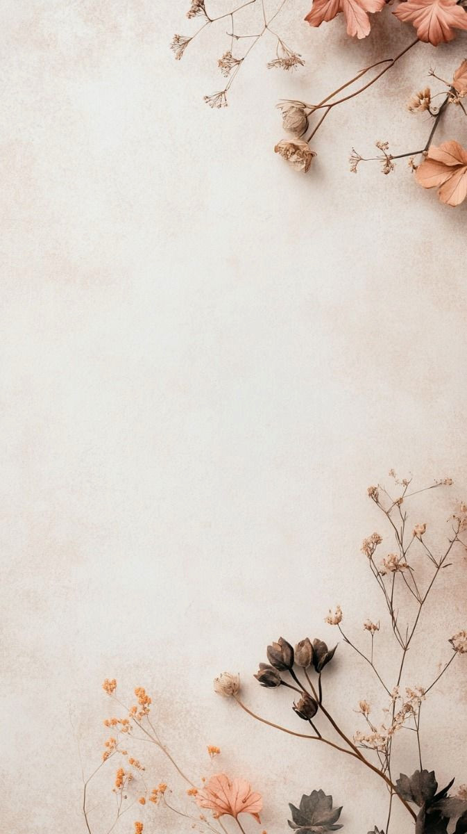 Breathtaking Minimalist Backgrounds with Dried Petals