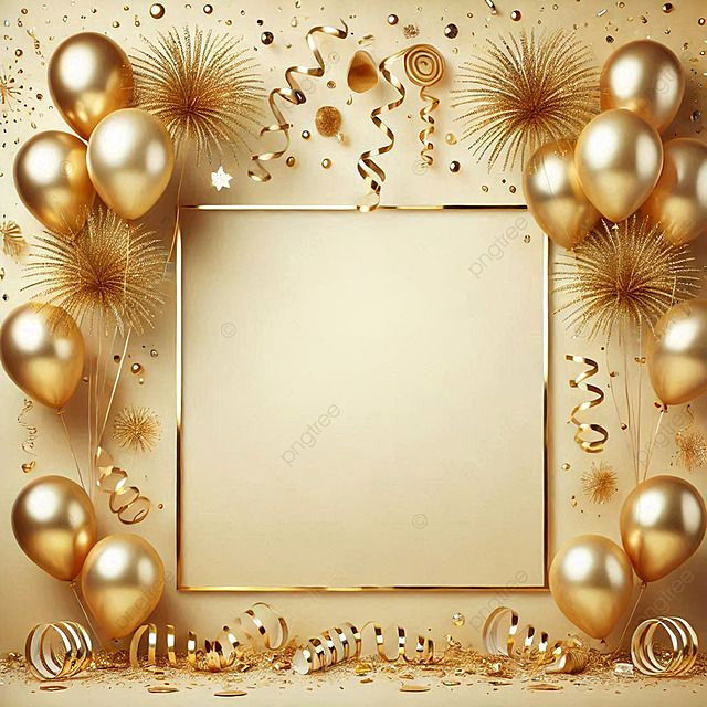 Joyful Birthday Banners: 3D Realistic Balloon Backgrounds for Free