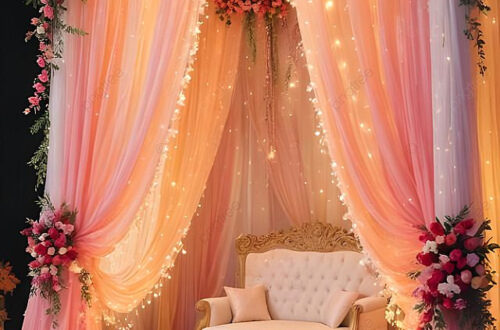 ‘Elegant Wedding Backdrop: Download Free PNG’