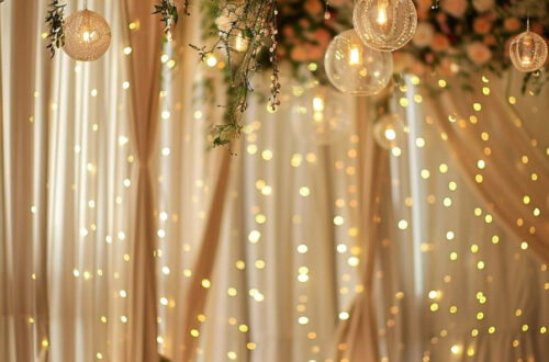 Magical Hanging Light Wedding Decor Ideas