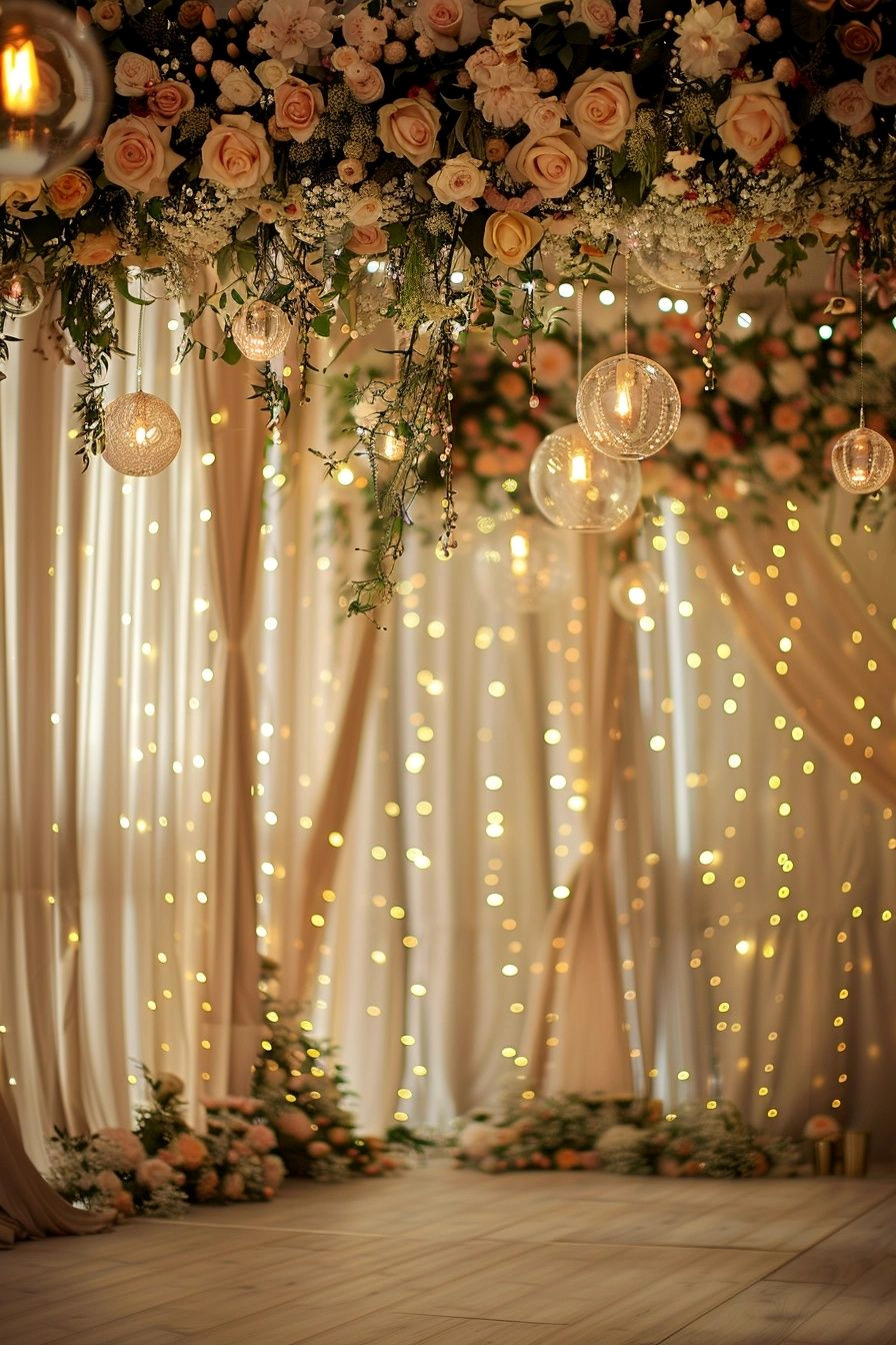 Magical Hanging Light Wedding Decor Ideas