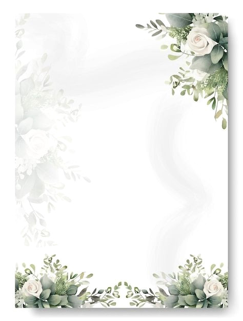 Whimsical Floral Wreaths in Minty Greens — 24 Unique Eucalyptus Leaf Frame Designs