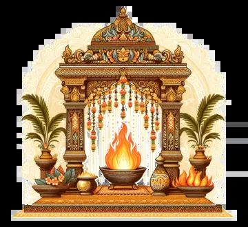 Epic Hindu Wedding Mandap: Free Fire-Themed Vector Images