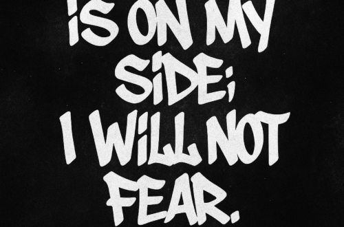 Strength in God Alone: Faithful Graffiti Wallpaper