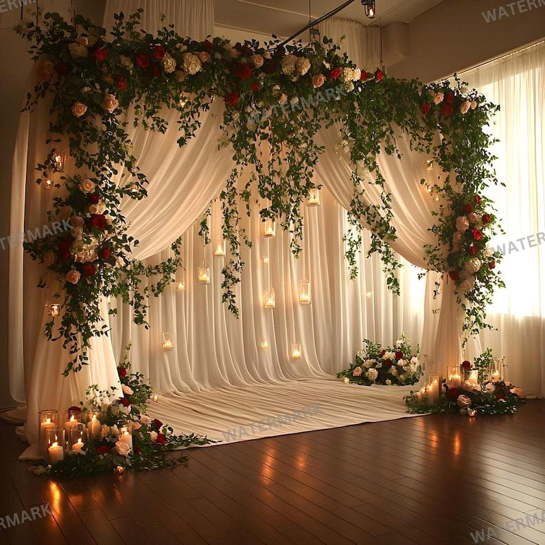 Romantic Wedding Backdrops for a Dreamy Shoot