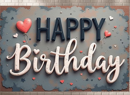 Wooden Birthday Banner: Rustic Backdrop for Indoor Celebrations Wooden Birthday Banner: Rustic Backdrop for Indoor Celebrations