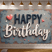 Wooden Birthday Banner: Rustic Backdrop for Indoor Celebrations Wooden Birthday Banner: Rustic Backdrop for Indoor Celebrations