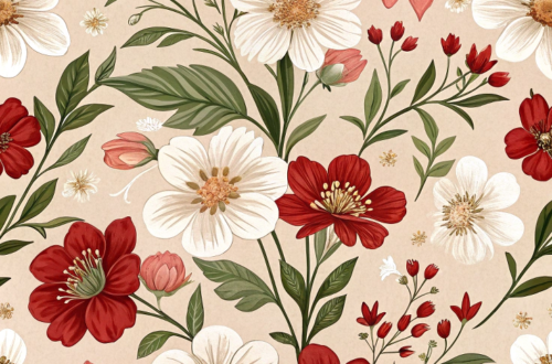 Elegant Floral Designs: Vintage Blooms Wallpaper Elegant Floral Designs: Vintage Blooms Wallpaper