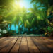 Free Tropical Paradise Background Illustrations
