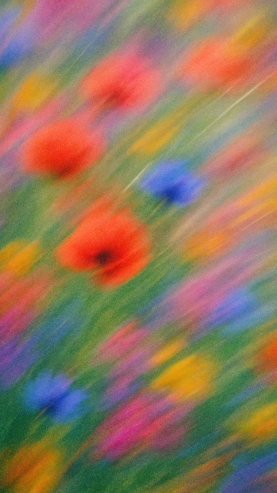 Bursting Blooms: Colorful Flower Art iPhone Wallpaper