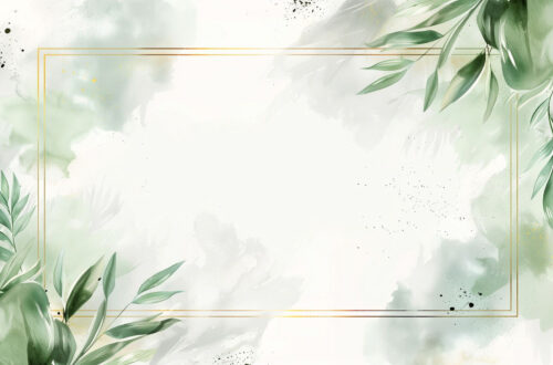 Nature’s Canvas: Foliage Background Card