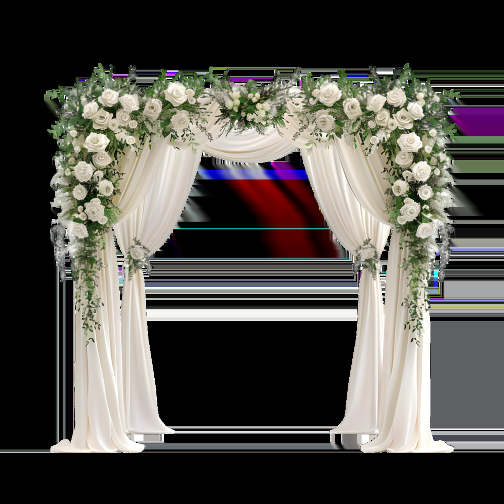 Free Elegant Wedding Arch With Floral Magic