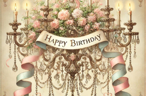 Elegant Floral Chandelier Wall Art (Digital Download)